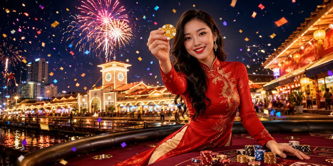 Người chơi baccarat tại Hồ Chí Minh với trang phục áo dài truyền thống